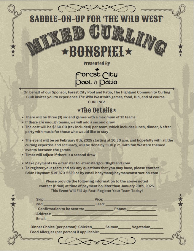 bonspiel mixed wild west 2025