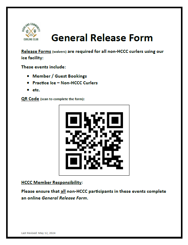 General Release Form QR Code