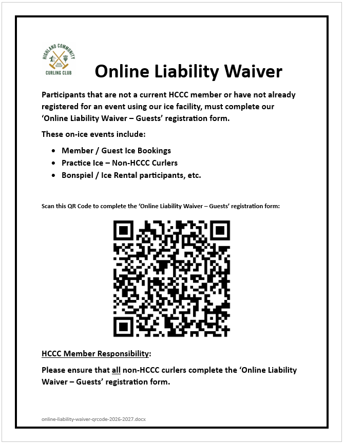 Online Liability Waiver QR Code